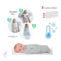 NO LOGO - Manta Envolvente para bebé de Invierno NIÑA