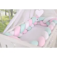 GENERICO - Protector de cuna trenzado 3 metros Thadi Sumaq