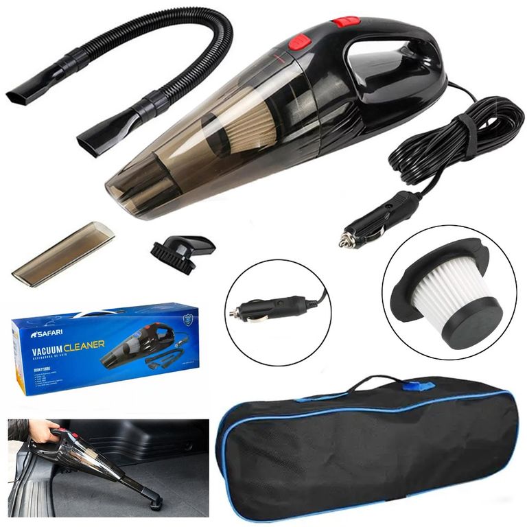 Aspiradora de mano para Auto 120W 12V cable 5 metros H18N7158BK