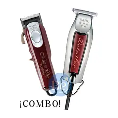 WAHL - Combo Cortadora Magic Clip Cordless 08148-308 y Trimmer Detailer