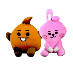 GENERICO - Pack 2 peluches Baby BTS BT21 Cooky Shooky