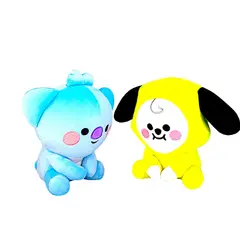 GENERICO - Pack 2 peluches Baby BTS BT21 Chimmy Koya