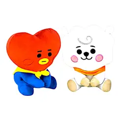 GENERICO - Pack 2 peluches Baby BTS BT21 RJ Tata