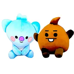 GENERICO - Pack 2 peluches Baby BTS BT21 Koya Shooky