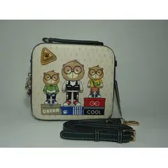 GENERICO - CARTERA MORRAL DE CUERO CREAM BEAR