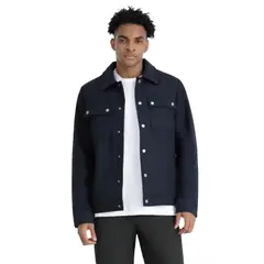 DOCKERS - Casaca Hombre Wool Blend Regular Fit Azul