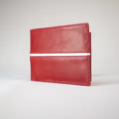 LIZARASO - BILLETERA DE CUERO PARA HOMBRE CON FRANJA CUEROS