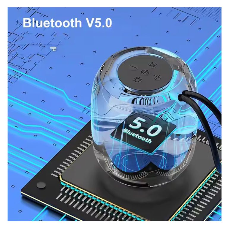 PARLANTE BLUETOOTH GRECTINE LED GRIS