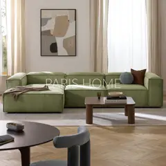 GENERICO - Sofá Esquinero Izquierdo Monarch Pana - Verde