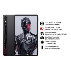 NUBIA - Tablet NOVA GAMING 10.9” 2.8K, 512+12GB RAM, Snapdragon 8 Gen 3 + FUNDA - Negro