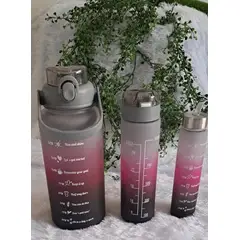 GENERICO - Set de 3 tomatodos motivacional trio deportivo+ stickers plomo