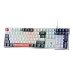 REDRAGON - - Teclado Trundle K668WBO RGB Switch Red Inglés