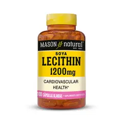 MASON NATURAL - Lecitina de Soya 1200 MG - - 100 Cápsulas Blandas