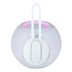 GENERICO - PARLANTE REDONDO CON LUZ LED BLANCO