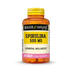 MASON NATURAL - Espirulina 500 MG - -100 Tabletas