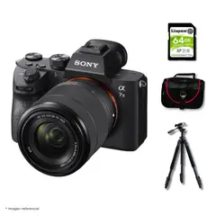 SONY - Cámara Alpha 7 III Mirrorless + Lente 28-70mm + Kit Deluxe.