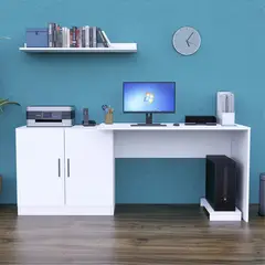 PELIKANO - Escritorio de Oficina 188 cm Blanco Innovaciones Lumik