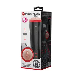 PRETTY LOVE - Masturbador Automático Voz Ozzy Empuje Vulva Realista Ultra Suave