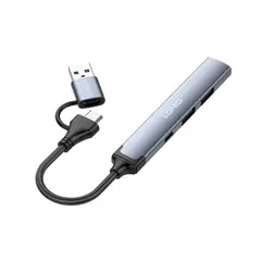 LDNIO - Adaptador Hub DS-64C Usb +Tipo C 4en 1 Multifunción