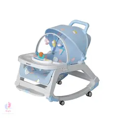 NO LOGO - Coche de Paseo 5 en 1 Regulable en Altura de 0 a 36 Meses