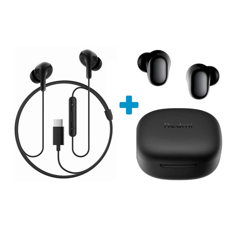 Audífonos Redmi Buds 6 Play Negro + Audifono Tipo C
