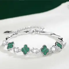 GENERICO - Pulsera Trébol de la Fortuna - Plata 925