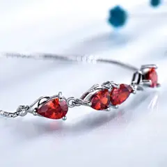 GENERICO - Pulsera Elegante con Brillo Ardiente - Plata 925