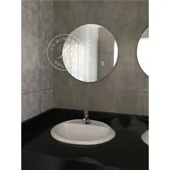 LUMINAR BRILLO & LUZ - Espejo circular de 50cm con canto pulido