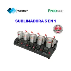 GENERICO - Maquina de Sublimación 5 en 1 Sublimadora Freesub