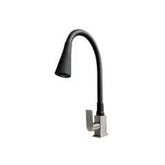 XM - GRIFERÍA DE COCINA CON PICO FLEXIBLE NEGRO AL MUEBLE JZ304089