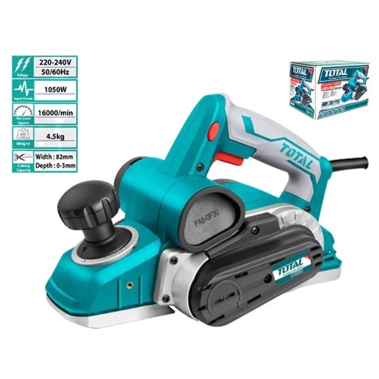 Cepillo Eléctrico 1050w Carpintero Garlopa 82mm Total - TL1108236
