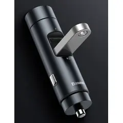 BASEUS - Cargador para Cigarrera de Auto Carro MP3 2 Puertos USB