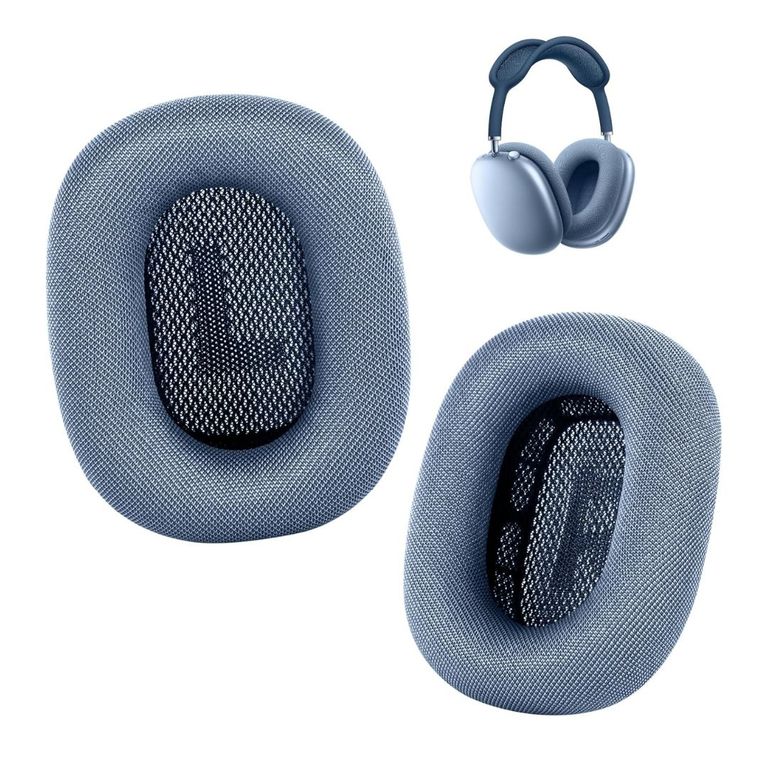Almohadillas Para Audífono Airpods Max Color Azul 1 y 2