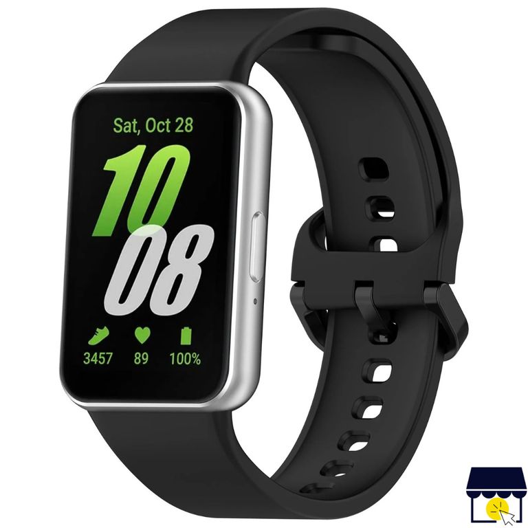 Correa de silicona para Samsung Galaxy Fit 3 / 4 - Negro