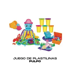 GENERICO - Juego de plastilinas Moldeable Pulpo