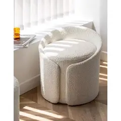 GENERICO - Puff Irene Circular - Beige