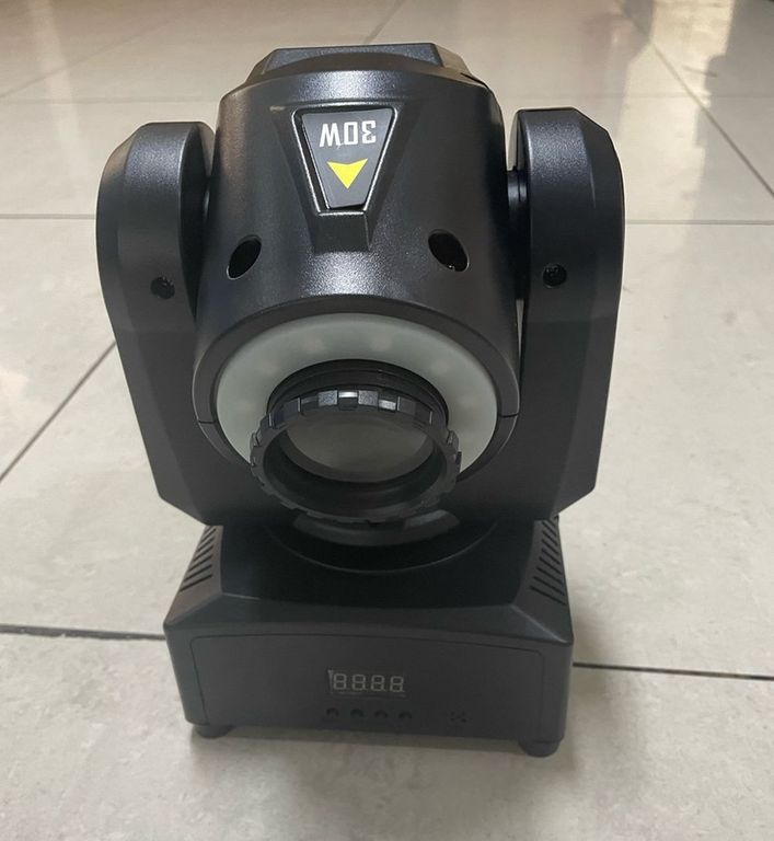 CABEZA MÓVIL SPOT 30W CON ARGOLLA LED