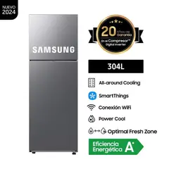 SAMSUNG - Refrigeradora Top Mount Freezer 304 Litros Silver RT31DG5120S9PE