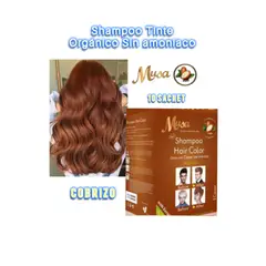 MUSA ACCESORIOS - TINTE SHAMPOO MUSA ORGÁNICO X10 SACHET COBRIZO