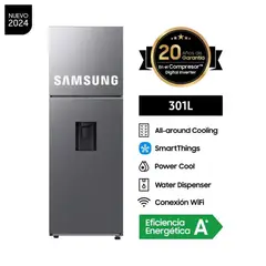 SAMSUNG - Refrigeradora Top Mount Freezer 304 Litros Silver RT31DG5220S9PE