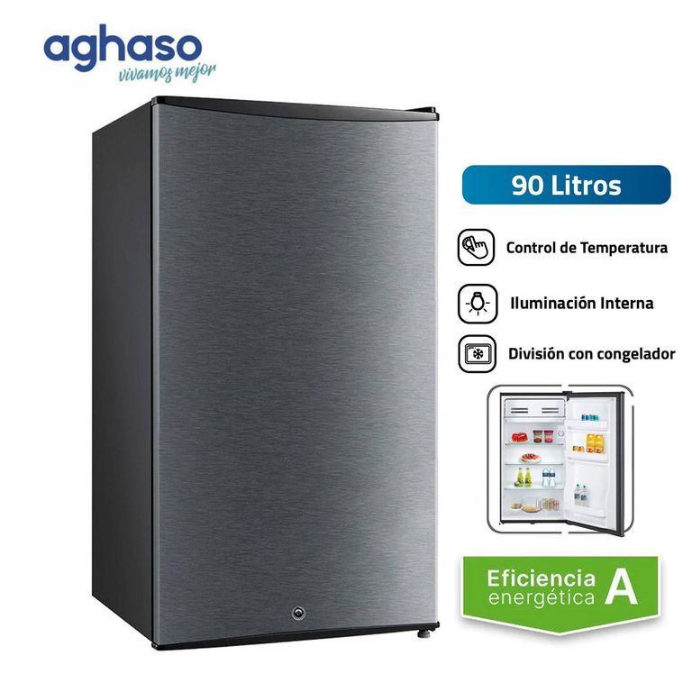 Frigobar con Llave 90LT REFR-AGH08 Silver