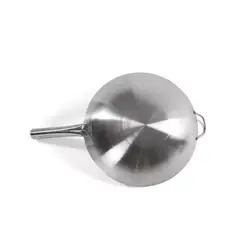 GENERICO - SARTEN WOK CHIFERO DE ACERO INOXIDABLE DE 34CM