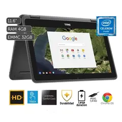 DELL - Laptop Chromebook 3100 2 en 1 de 11,6" Intel Celeron N4120 4 GB RAM 32 GB EMMC Tactil (04FHP)