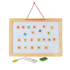 GENERICO - Pizarra Didáctica Imantada A4 30x20cm 2 cara Acrilico y Tiza