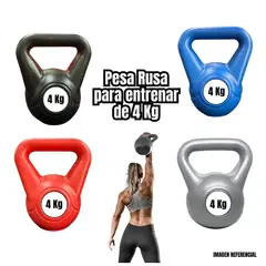 GENERICO - Pesa Rusa Kettebells de PVC 4Kg