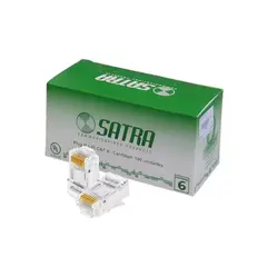 SATRA - 102040001 Conector PLUG RJ45 CAT6 Caja 100 unidades
