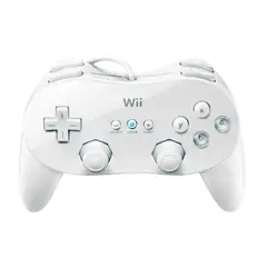 GENERICO - Control Original Wii Classic Pro Blanco - Reacondicionado