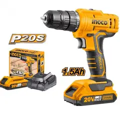INGCO TOOLS - Taladro atornillador 20v inalámbrico ingco