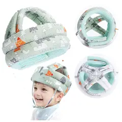 GENERICO - Casco Protector Antigolpes Bebes Niños - Plomo