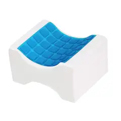 GENERICO - Cojin piernas viscoelastico Gel + Funda Gris claro